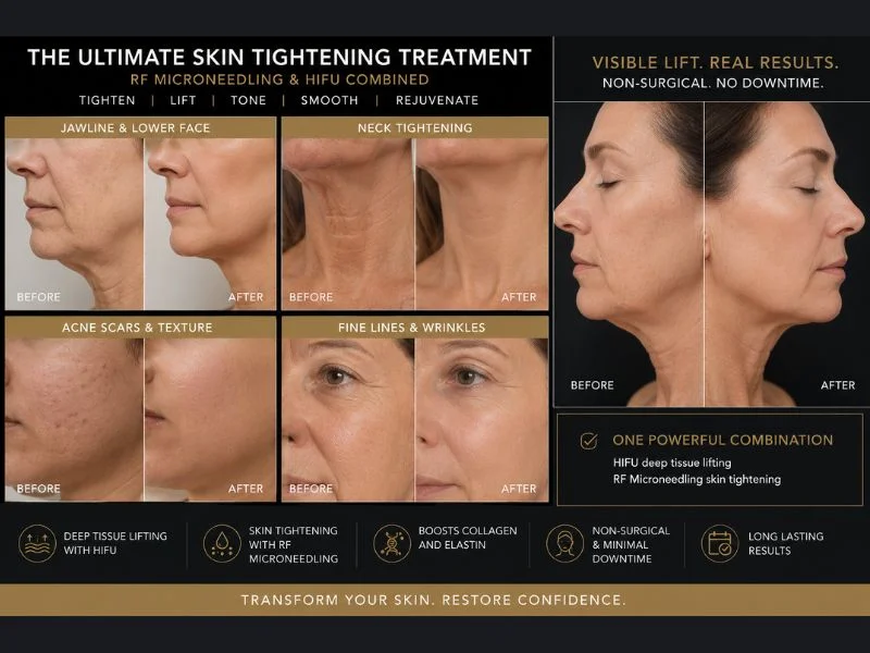 Results of combined treatment for the ultimate skin tightening treatment Chatham